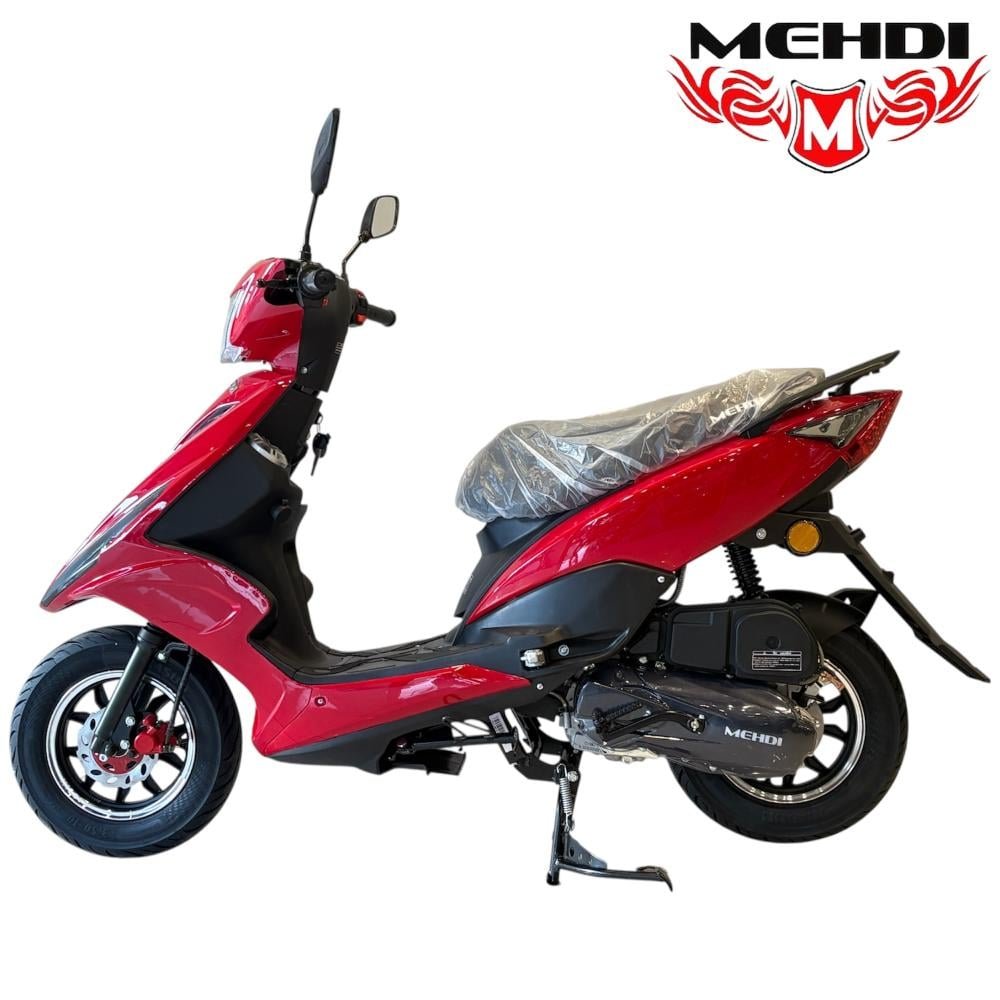 دراجة دباب مهدي R6 150cc — لون أحمر | دراجة رياضية صغيرة من القلاف لدراجات النارية