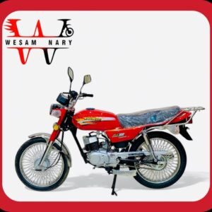 القلاف_للدراجات_النارية_ أ دراجة دابجة دابجة 100 سي سي كلاسيك - تشغيل هندل تبريد زيت، مع بطاقة جمركية من القلاف لدراجات نارية تظهر على خلفية بيضاء، وشعار العلامة في الزاوية العليا اليسرى. _دراجة_نارية