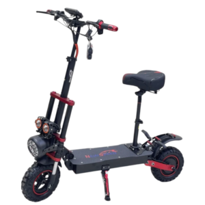 القلاف_للدراجات_النارية_ سكوتوتري كهربائي نوع من نوع نيوزبيد X10 يأتي بمقعد مبعدين، كشافين أمام إطارات سميكة للطرق الوعرة، ومقود يحتوي على عناصر تحكم ومفتاح. _دراجة_نارية