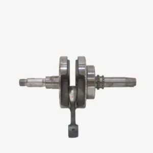 القلاف_للدراجات_النارية_ يظهر تجميع عمود الكرنك سعة 250 سم³ (crankshaft) على خلفية بيضاء بسيطة مع شعار «Power Sport» في الزاوية السفلية اليسرى. _دراجة_نارية
