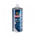 القلاف_للدراجات_النارية_ علبة معدنية من زيت محرك سوزوكي إكستار (Ecstar) R5000 10W-40 4T للدراجات النارية، تحمل ملصقًا أزرق وشعار سوزوكي. مثالي كزيت محرك سوزوكي لضمان أداء موثوق للمحرك. _دراجة_نارية